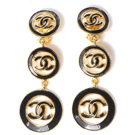 chanel clip on earrings